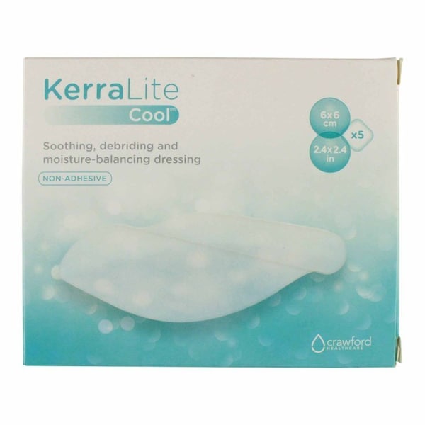 Kerralite Cool Border Hydrogel Wound Dressing Sheet 6 X 6 Inch Sheet Sterile, 160PK CWL1009 - main